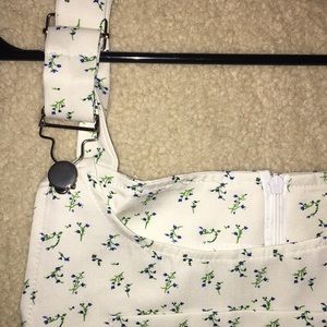 Floral Overalls NWOT
